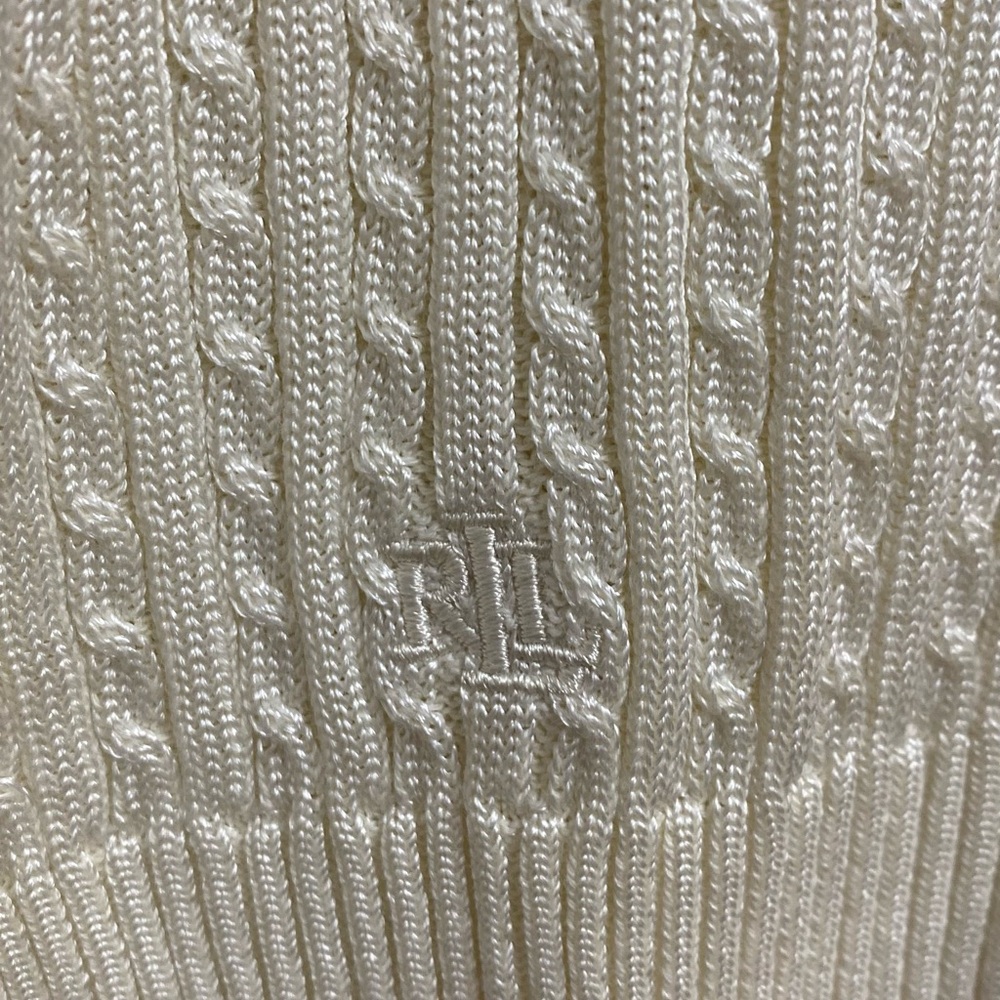 Lauren Ralph Lauren Women's Ivory Crew Neck Sweater size large - Picture 2 of 6